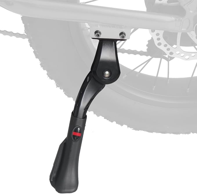 Height Adjustable Bicycle Kickstand Aluminum Alloy Strong Rear Mount Kick Stand for 16-22inch Bikes,Ebikes (40mm Hole Distance only)