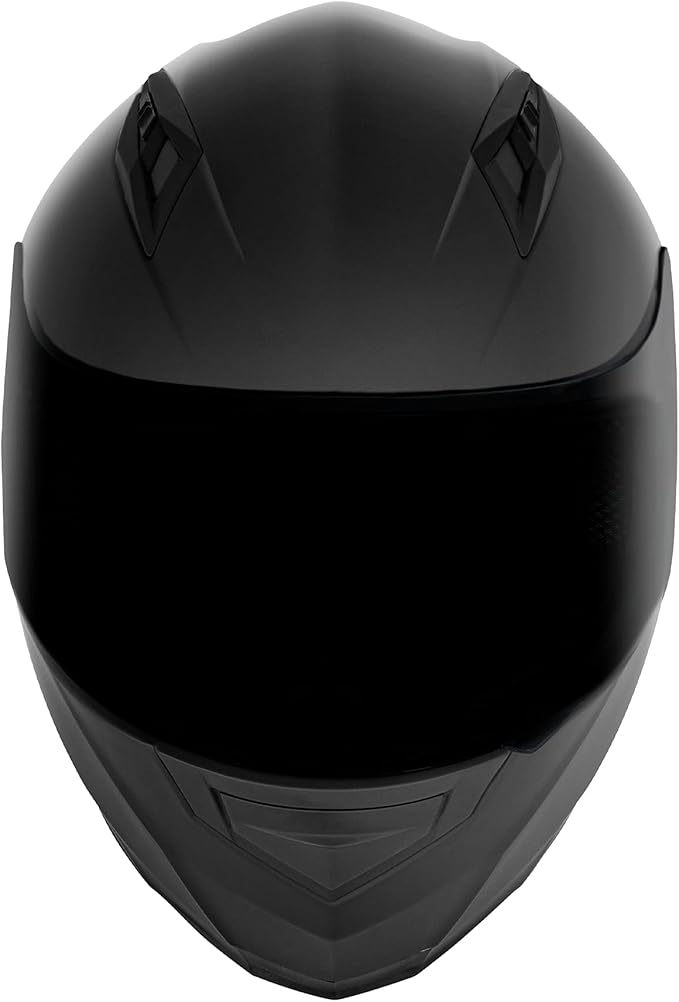 VCAN VX Lightweight Full Face Motorcycle Street Bike Helmet with Extra Tinted Visor, Coolmax Technology & OTG Ready, DOT Approved