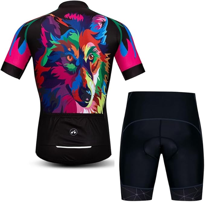 Cycling Jersey Men Set Road Short Sleeve Quick Dry Bike Padded Cycling Clothing Suit Bicycle Wear Summer