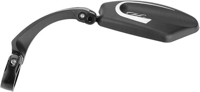 Rear Mirror with Clip Mount Screw Mirror Right Left Handlebar Rear Back View 180 Rotation Mirror for Mountain Road Bikes(HF-MR080L)