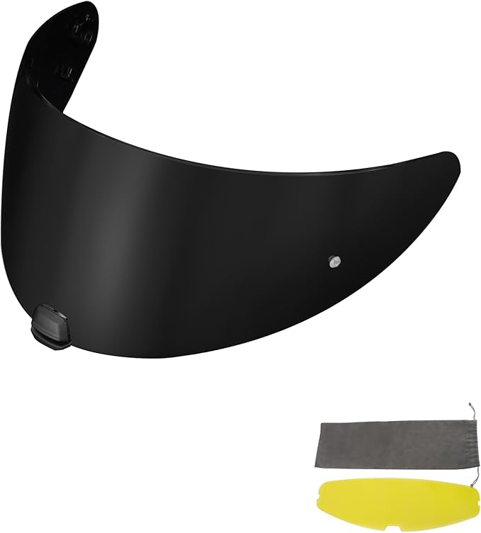 PSLER i10 Visor HJ-31 Visor i10 Tinted Visor Helmet i70 Face Shield for i10 HJ-31 i70,Deep Black Visor