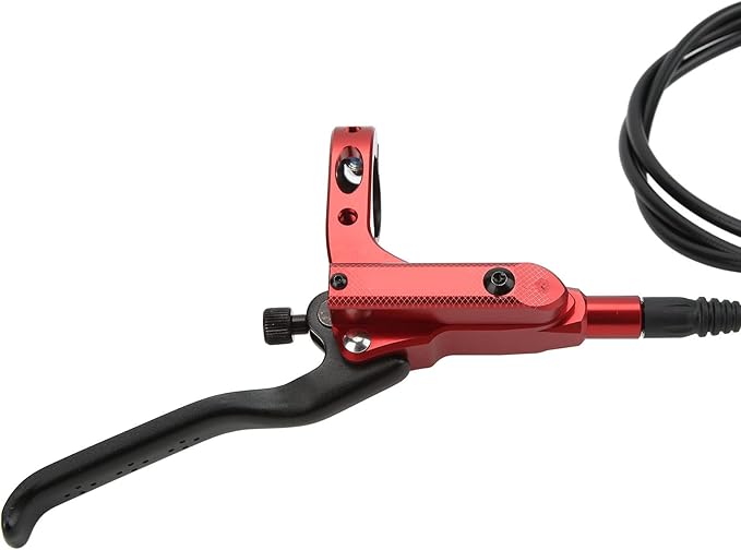 Mountain Bike Hydraulic Disc Brake Set, 4 Piston Front Rear Brake with Screw and Olive Head, Oil Needle, Mounting Column for Most Bikes