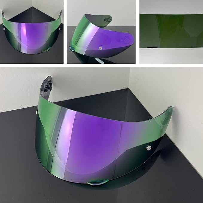 Helmet Visor Replacement,Motorcycle Helmet Face Shield for ILM 902,902L,902BT (Revo Deep Purple-Day Use Only)
