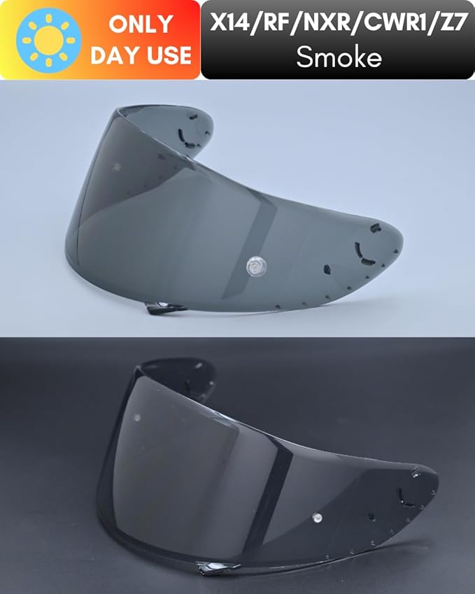 CWR-F1 Shield for RF-1200 Visor X14 NXR RF-SR Z7 Motorcycle Helmet Visor Replacement Sun Protection Anti-Scratch, Universal