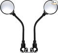 2 Pack Bike Mirror, Adjustable 360° Rotatable Acrylic Convex Handlebar Rearview, Shockproof Wide Angle, Easy Install Rubber Strap, Fits 22-32mm For Mtb, Road Bike, E-Bike, Scooter Safety Cycling