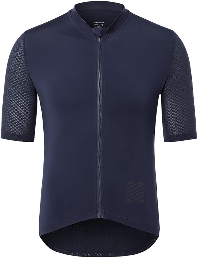 ARSUXEO Pro Cycling Jersey Men Short Sleeves Ultra-Light Road Bike Jersey Cycling Biking Bicycle Shirt