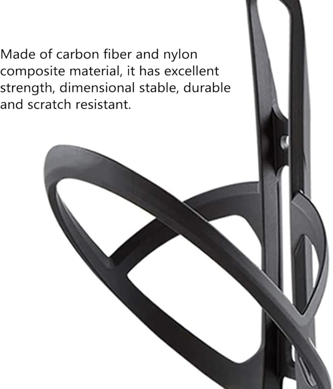 Bike Water Bottle Holder Carbon Fiber Nylon Bottle Cage Lightweight Durable Secure Mounting for Road Bike Mountain Bike Black 85mm 79mm 148mm (Type 1)