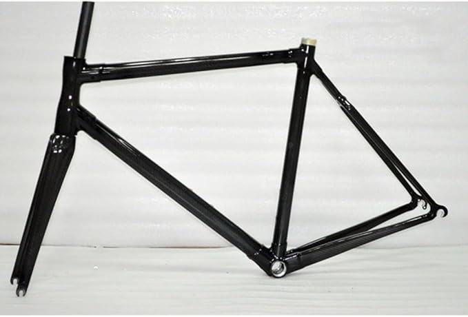 TUJISEK Carbon Fibre Frame 700C Road Bikes Frameset with Fork + Seatpost 45/48/50/52/54/56CM Frame Ultra Light V Brake QR 130MM Internal Routing
