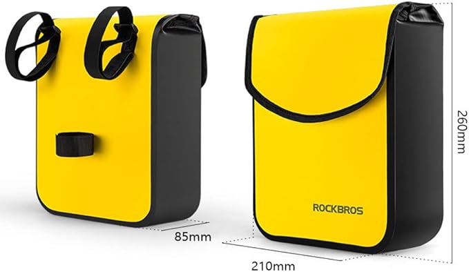 Bike Handlebar Bag, Waterproof Bike Handlebar Bag Cycling Front Storage Pouch Bicycle Frame Bag 4.5L for Road Bike Electric Bike Scooter
