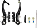CNC V Brake Set, Bicycle Linear Pull V Brakes for Front/Rear Wheel, Long Arm 110mm, Black …