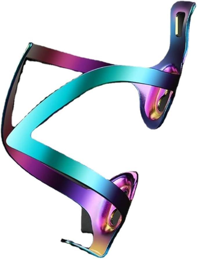 Alloy Aluminum Lightweight Bike Water Bottle Cage Water Bottle Holder for Road Bikes Easy to Install (Dazzling Color)