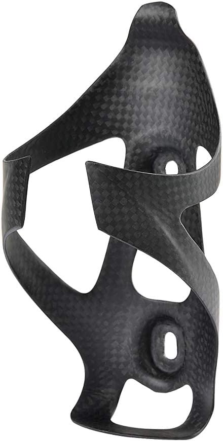 Full Carbon Fiber Bicycle Water Bottle Cages Holder Brackets with Titanium Bolts Pack of 2 (Matt)