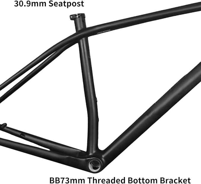15.7" 16.9" 18.5" Ultralight Carbon Fibre Disc Brake Frame 29er Mountain Bike Boost Frame 12 * 148mm Thru-Axle XC Cyclocross Bikes Rigid Frame BSA BB73mm(29 * 15.7")