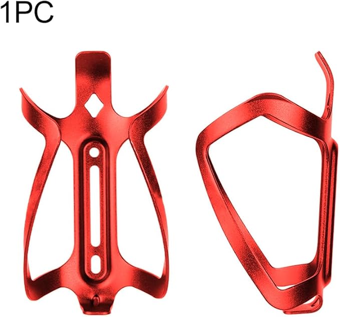 Water Bottle Cages, Alloy Aluminum Lightweight Water Bottle Holder Universal Bike Cup Holder Rack for Road MTB Bikes(Red)