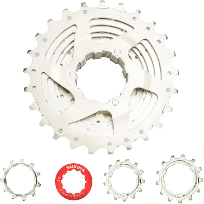 CYSKY 8/9/10/11/12-Speed Cassette 11-25T/28T/32T/34T/36T/40T/42T/46T/50T/52T Bike Sprocket Freewheel Compatible with Shimano, Sram HG Hub, Fit for Mountain Bike, Road Bike, MTB Cassette