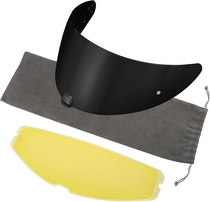 PSLER i10 Visor HJ-31 Visor i10 Tinted Visor Helmet i70 Face Shield for i10 HJ-31 i70,Deep Black Visor