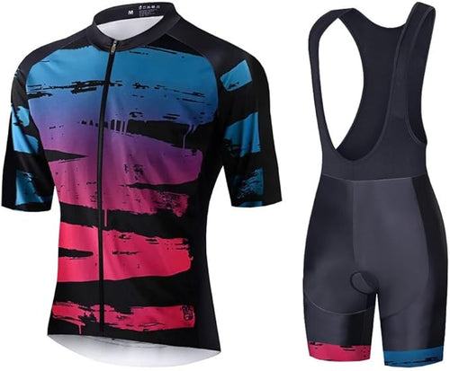 2021 Men Pro Racing Team MTB Cycling Short Sleeve Jersey Shorts Set