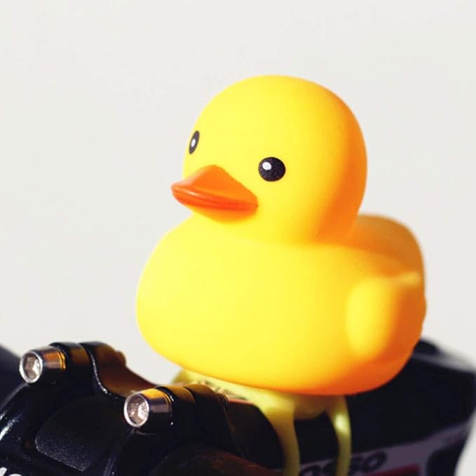 GARASANI Duck Bike Bell, Rubber Duck Bicycle Accessories, Bicycle Horns Mountain Bike Handlebar Light Bicycle Accessories