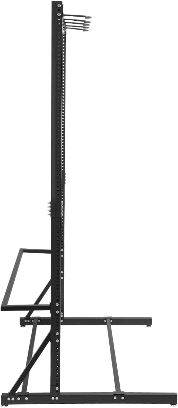 Freestanding 5 Bike Storage Rack 330 Lbs Sturdy Metal Vertical Bike Rack Indoor Garage Floor Stand Bicycle Organizer for Home and Garage Organizer, Indoor/Outdoor Bike Storage Rack