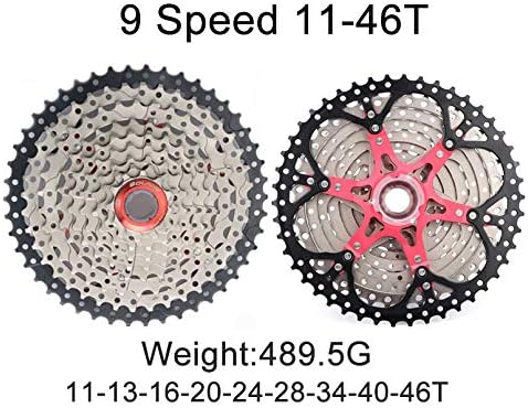 BOLANY Bike 8/9/10 Speed Cassette 11-25T/32T/36T/40T/42T/46T/50T Fit for MTB Bike, Road Bicycle, Lightweight Cassette, Compatible with Shimano SRAM Sunrace