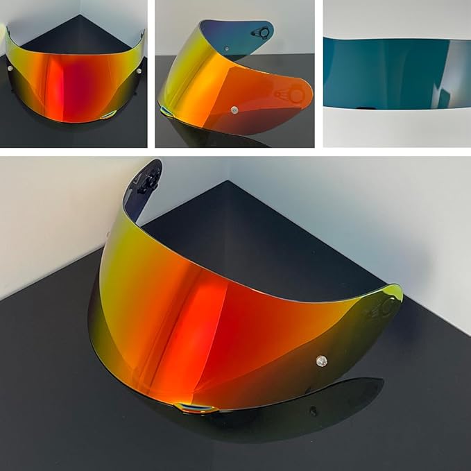 Helmet Visor Replacement,Motorcycle Helmet Face Shield for ILM 902,902L,902BT (Revo Deep Red-Day Use Only)