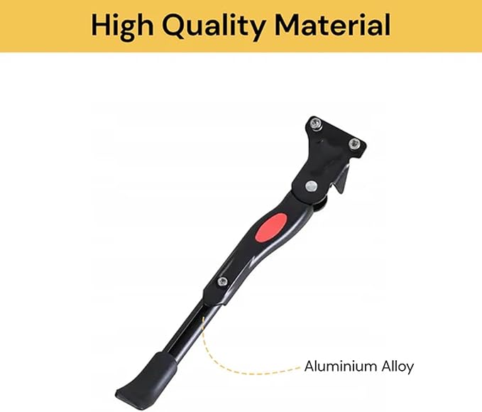 Bike Kickstand for Adult Bikes, Adjustable Bicycle Kickstand for Most 16"-26" Non-Slip Sole, Aluminum Alloy Material, Bicycle Kickstand for Mountain Bike Trek Bike