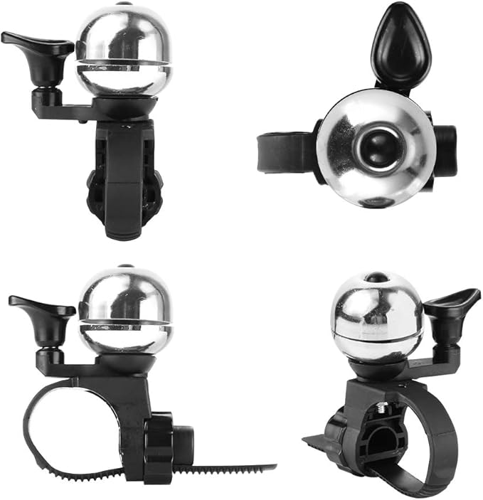 Accmor Classic Bike Bell, Adjustable Bicycle Bell Fits Any Bike Handlebar, Universal Bike Bell Loud Crisp Clear Sound Bike Bell for Adults Kids Bike