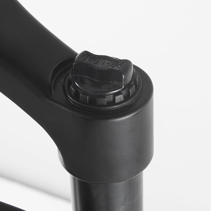 BOLANY Fat Tire MTB Suspension Fork, 20/26 x 4.0 inch 1 1/8 Straight Tube 100mm Travel Spacing Hub 135mm Manual Lockout 9mm QR Oil Spring Front Forks for Snow Beach XC Mountain Bike