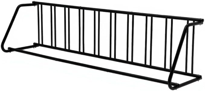 10 Bike Rack for Garage, Heavy Duty Steel Bicycle Rack Freestanding with Floor Mount Kit, Single-Sided Parking Stand for 10 Bicycles, Commercial Grade Bike Racks for Apartments & Schools, Black
