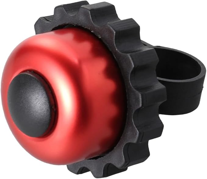 PRETYZOOM Rotating Cycle Bell Loud Bike Horn, 3pcs Red Vintage Bicycle Bell Accessories for Cycling Outdoor Recreation