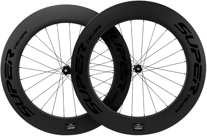 Superteam 88/25mm Disc Brake Carbon Fiber Road Bike Wheelset 700c Tubeless Wheels