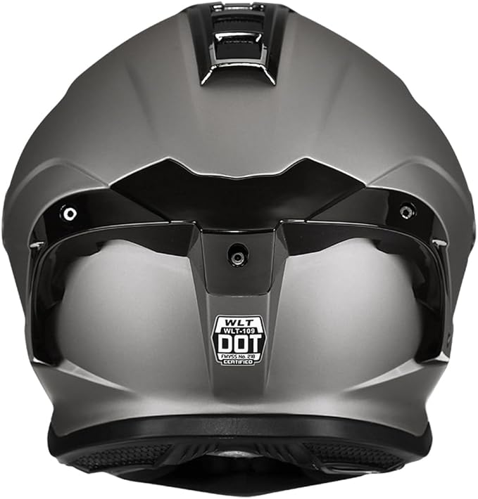 Full-face Helmet Biker Helmet ABS with EPS Cushion Liner Removable Washable 8 Air Vent Free Switch Long and Short Lens Replacement for Adult Unisex