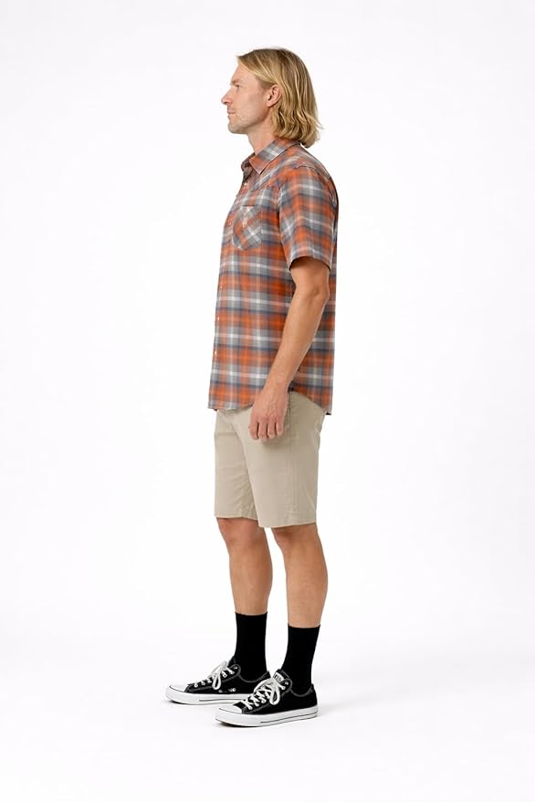Club Ride Apparel New West Cycling Shirt - Men's Short Sleeve Cycling Jersey - Sport Fit Snap Down Top - 50 UPF Riding Shirt