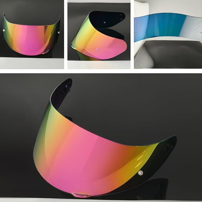 902 Helmet Visor Replacement. Helmet Face Shield UV Protection Compatible with ILM 902,902L,902BT (Revo Pink Gold-Day Use Only)