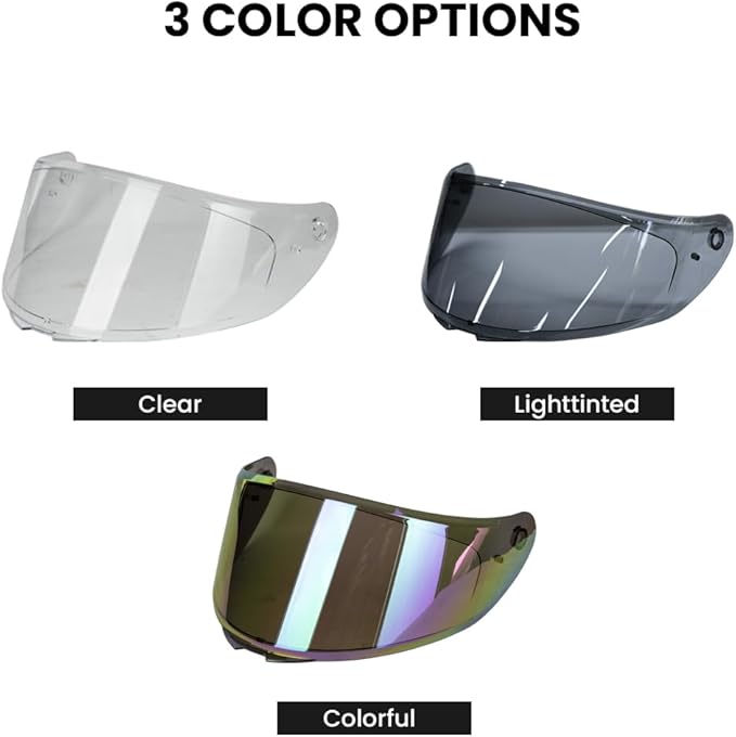 LightTinted Visor for Model AU-T801 Motorcycle Helmet