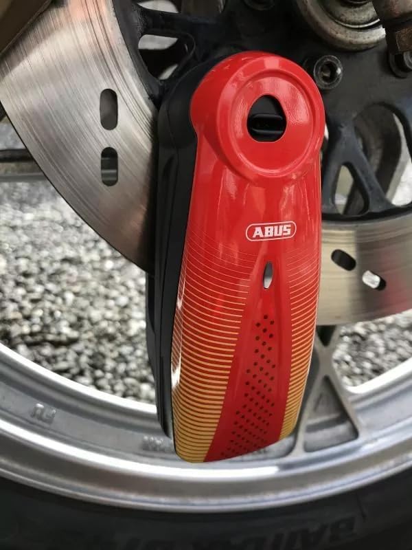 ABUS 7000 RS 1 Sonic Red - Heavy Duty Disc Lock with Alarm Sound Red