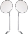 Rear View Mirror 10mm Motorcycle Scooter Round Moped Mirrors for Honda Honda CB 350 450 500 550 600 650 900 750 Suzuki Kawasaki/Universal M10 Chrome Motorcycle Rearview Side Mirrors for Handlebars