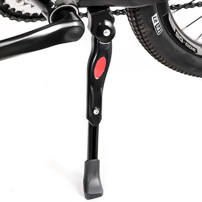 Mesee Bike Kickstand, Adjustable Aluminium Alloy Bicycle Side Support Stand Fit 24'' 26'' Tire Mountain Road Kids Adult Cycling
