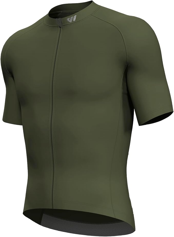 Lo.gas Cycling Jersey Men Short Sleeve, Road Bike Jerseys Full Zipper with Pockets, Bicycle Clothing Breathable Quick Dry