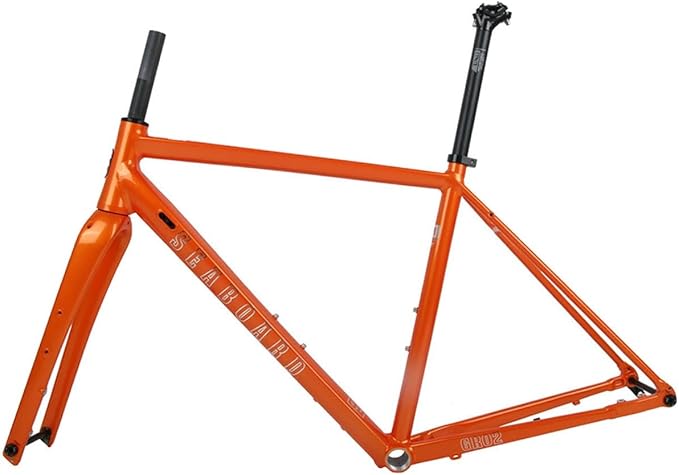 Gravel Road Bike Frameset 700C Aluminum Alloy Disc Brake Frame 44/47/50/53/56cm Carbon Fiber Fork Thru-Axle F100*12mm R142*12mm Internal Routing
