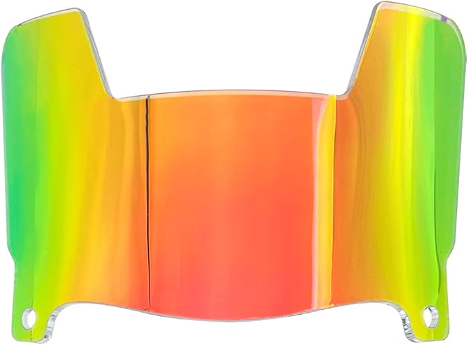 Mini Football Helmet Visor Clear with Clips Universal Fit for Collectors and Display