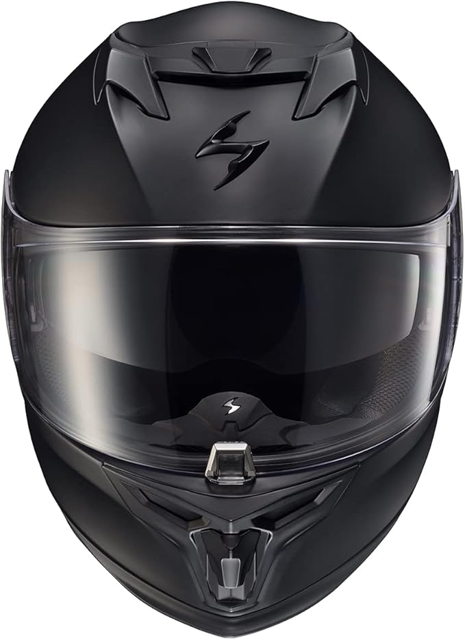 ScorpionEXO T520 Full Face Touring Motorcycle Helmet with Bluetooth Ready Speaker Pockets DOT ECE Approved Solid (Matte Black - X-Small)