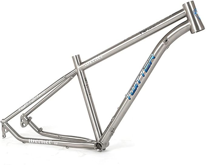 Bike Frame 27.5/29er Mountain Bike Frame 15.5''/17''/19'' Lightweight Titanium Alloy Rigid Frame Disc Brake Thru Axle 12x142mm XC AM(27.5 * 17'')