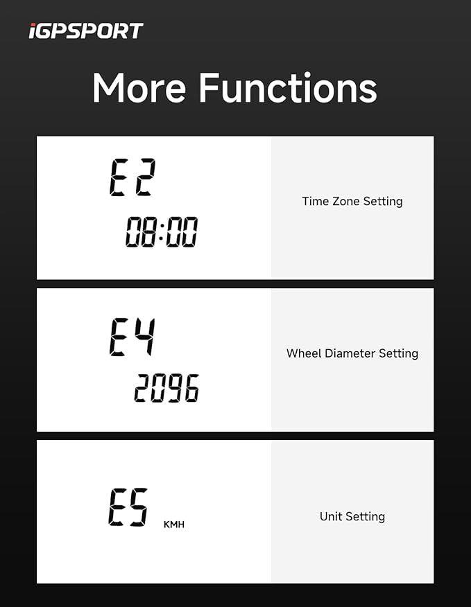 iGPSPORT BSC100S GPS Bike Computer Wireless, 2.6'' LCD Display 40H Rechargeable Waterproof Cycling Computer Bluetooth ANT+