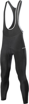 Santic Men's Winter Fleece Pro Cycling Bib Pants 4D Padded Thermal Cold Weather Bike Riding Pants with Pockets