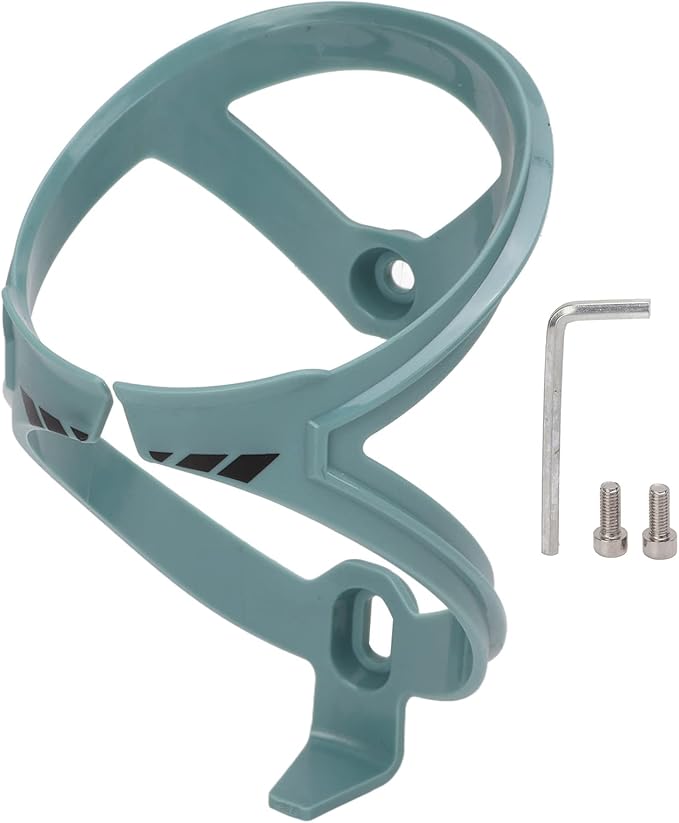 Bicycle Water Bottle Cage Holder Ultra Lightweight Durable Stable Bottle Mount for Road Mountain Bikes Outdoor Cycling Carbon Fiber Material 2.69oz (Light Pine Green)