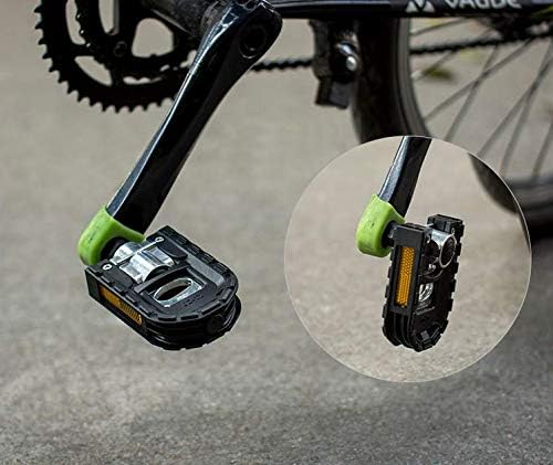 BlueSunshine Bicycle Folding Pedals Aluminum Alloy Anti-Skid Mountain Wide Platform Bike Pedals Universal 9/16 Inch Road Bike Hybrid Pedals for BMX Bike MTB Bike City Bike