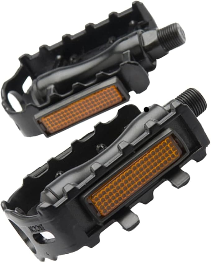 VANZACK 1 Pair Mountain Pedals Cycle Clips Cycling Treadle Mountain Platform Pedals Shoes Cleatsf Bikes for Adults Cleats Pedal Black Parts Appendix Aluminum Alloy