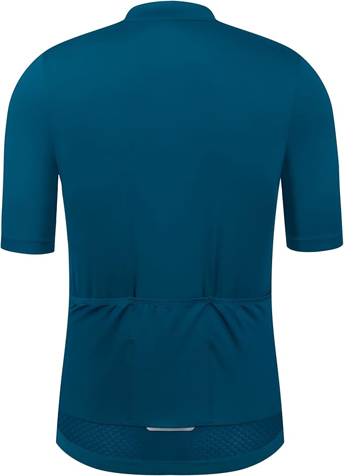 Men's Cycling Jersey Zipper Pocket Short Sleeve Lightweight Aero Race Fit Bike Jersey, UPF 50+ Biking Cycling Shirt