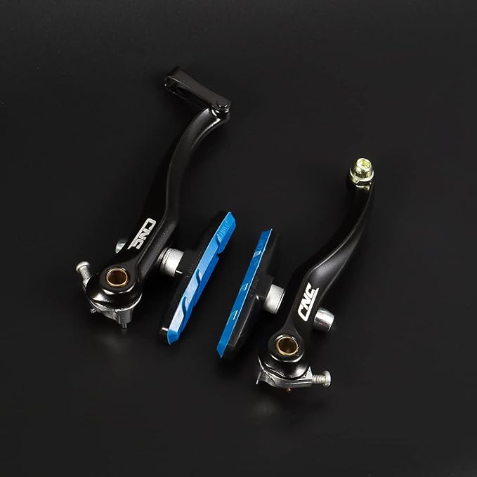 CNC V Brake Set, Bicycle Linear Pull V Brakes for Front/Rear Wheel, Long Arm 110mm, Black …